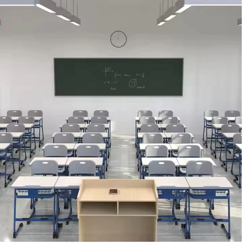 School Adjustable Student Desk and Chair for Classroom study table and chair School set