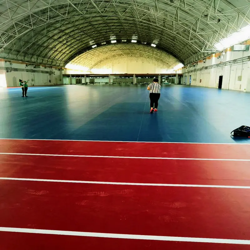 Indoor and Outdoor Plastic pvc vinyl Sports Flooring for Badminton Basketball Court