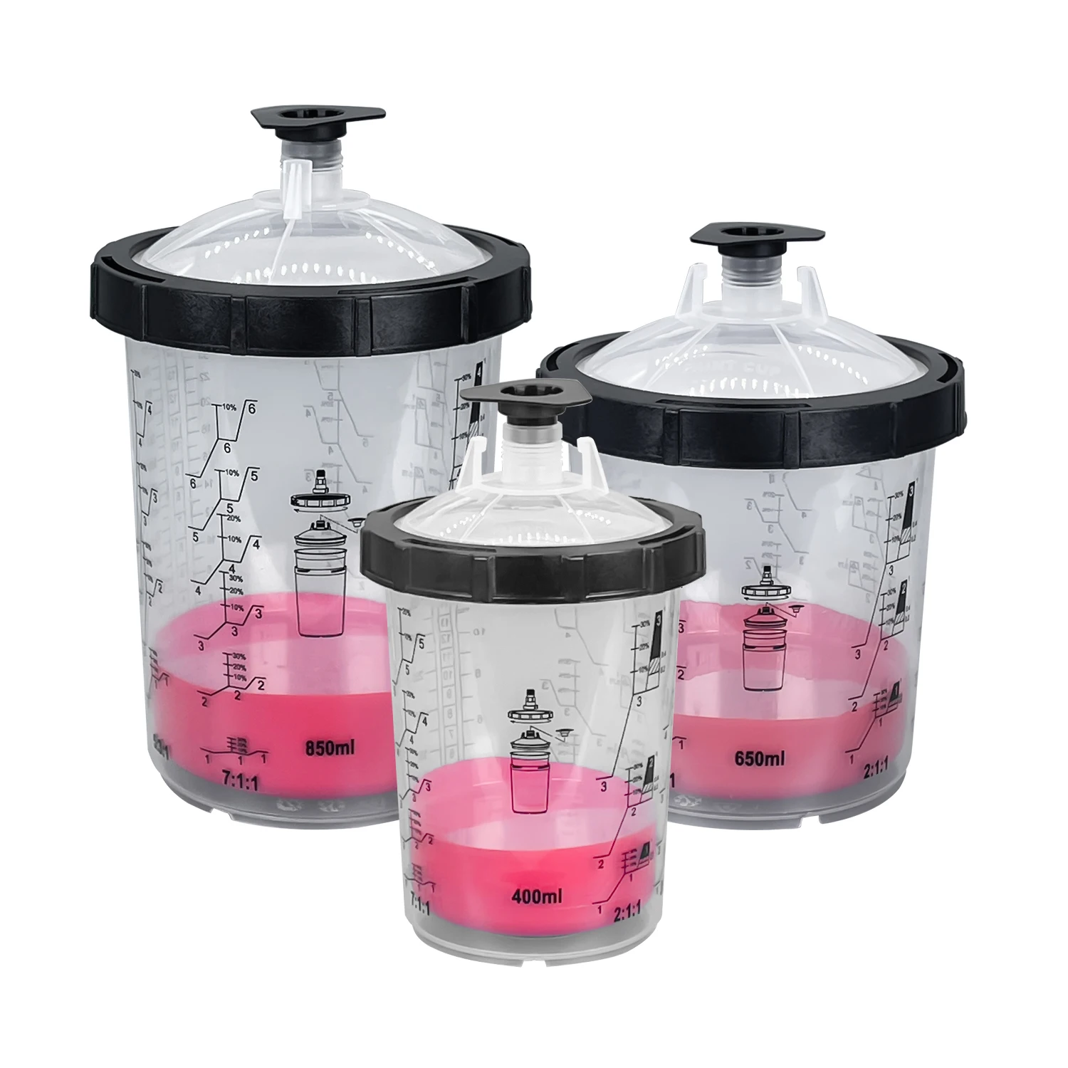 Professional Sprayer Car Paint Mixing System Spray Cup Automotive Guns Car Painting Tools Mixing Cups Painting