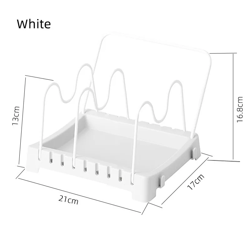 Hot Sale Cabinet Pot Lid Holder Multipurpose Spatula Pad Spoon Rest Holder Durable Lid Stand For Utensils in Kitchen