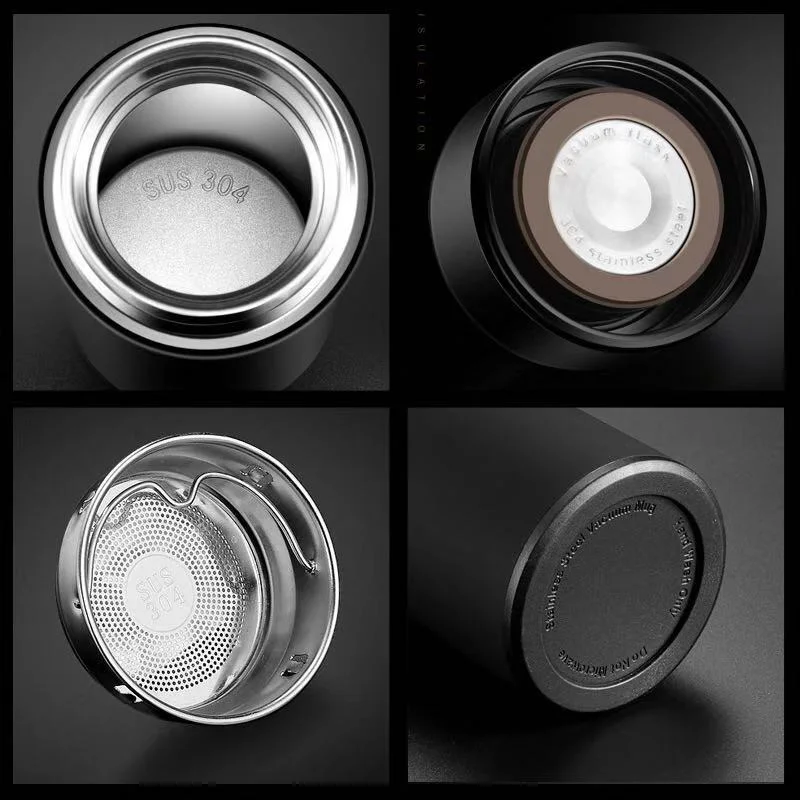 Ready To Ship Custom Logo Insulated Stainless Steel LED Digital Temperature Display Smart Water Bottle