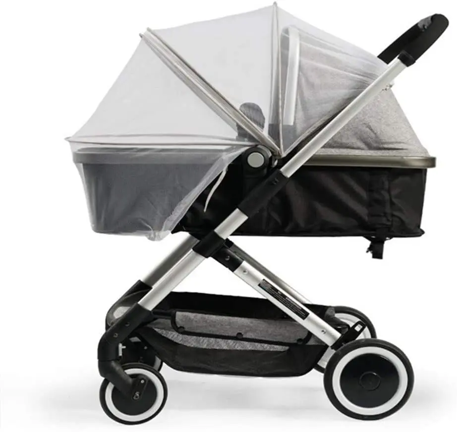 2 Pack Universal Fit Baby Stroller Mosquito Net,  Bug Net for Strollers, Bassinets & Cradles