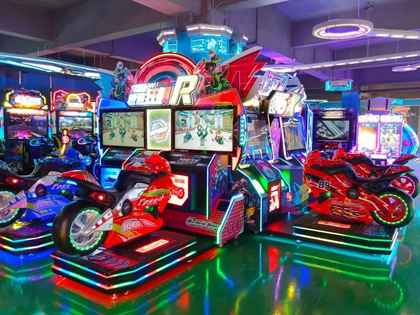 2024  car race game machines two player video Arcade Motor Racing Game Machine Motorcycle Driving Simulator For Amusement Park