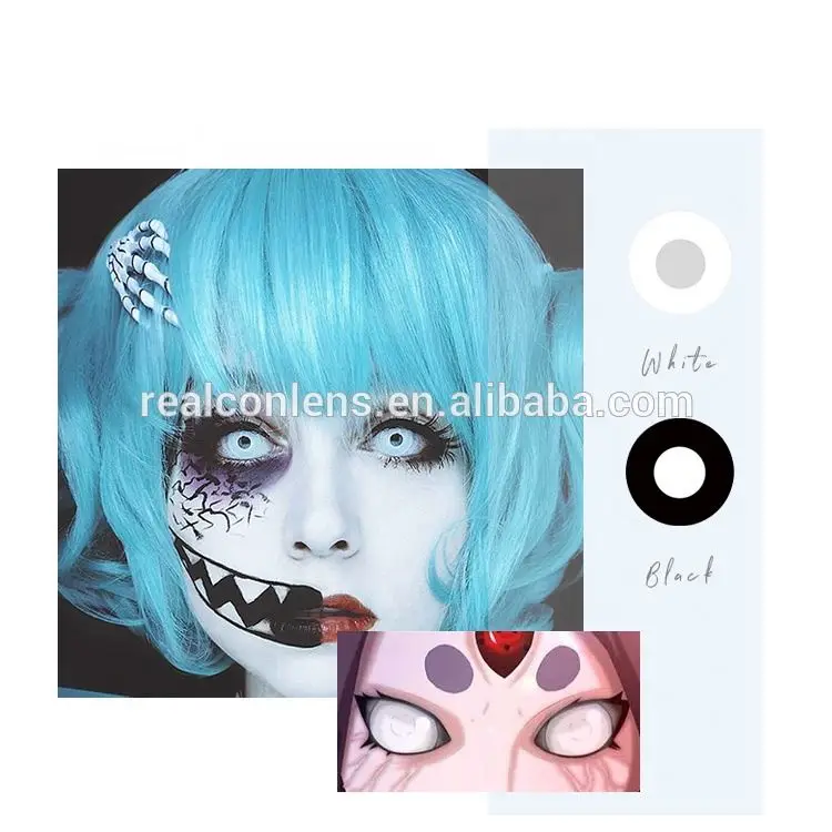 aFancy Pro  Hot selling Halloween Cosplay party crazy contact lenses Dual ring  color contact lens