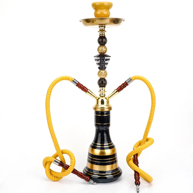 Russian Gold Medium Size Shisha Hookah High-grade Water Pipe Portable Hookah