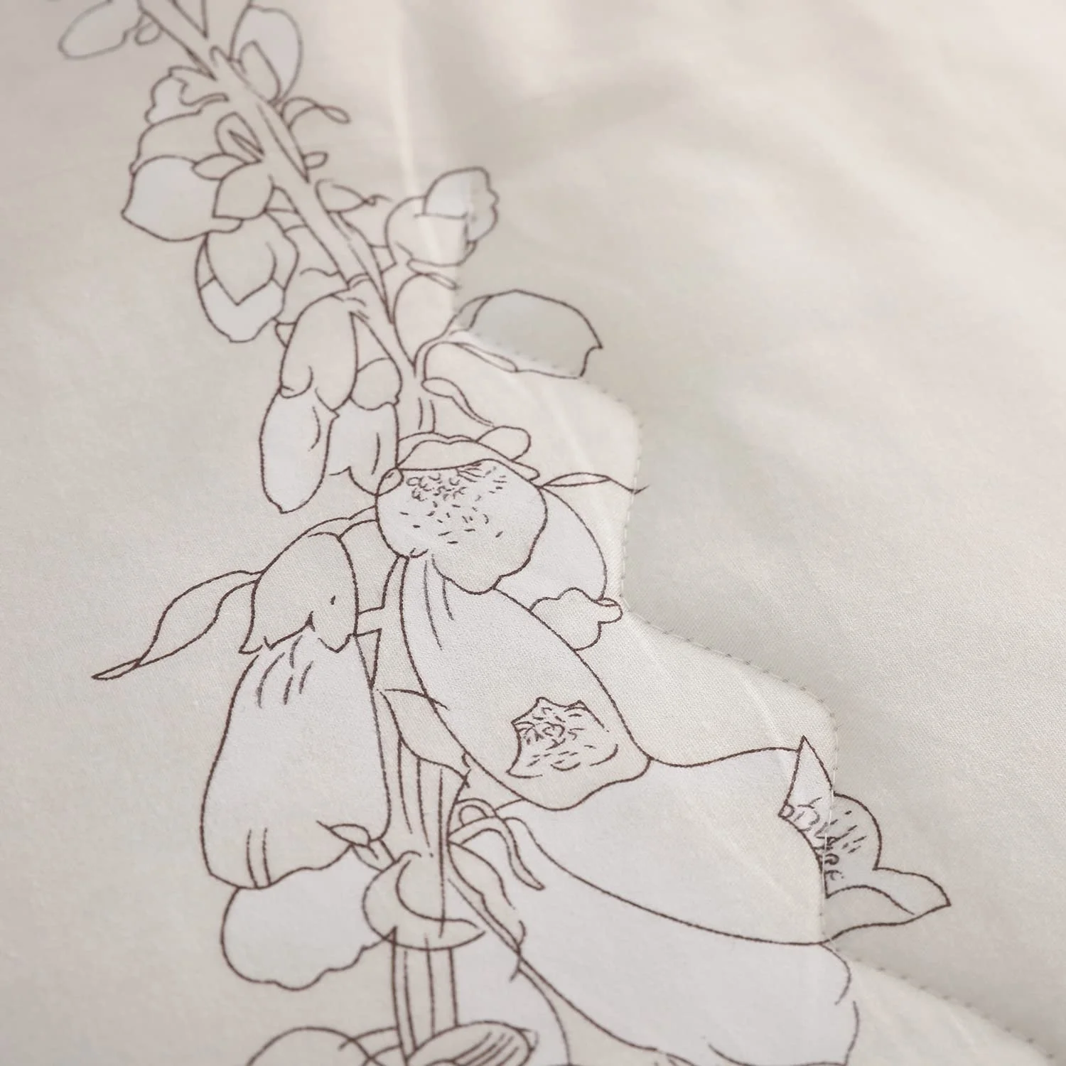 Floral Printed Custom Size 100% Lyocell 300 Thread Count Comforter Cover Set Bamboo Bed Cover Bedding Set