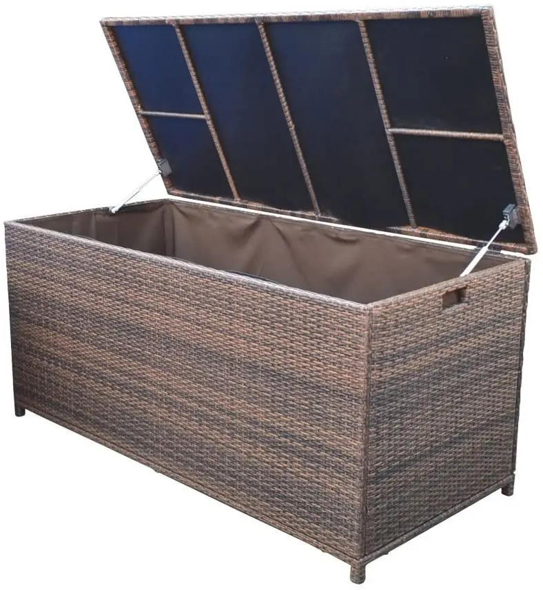 Outdoor Aluminium Large Storage Box,  wicker rattan outdoor garden furniture set, storing case