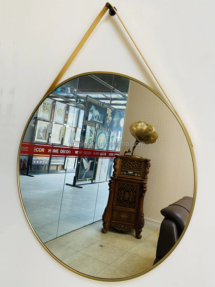 Ruicheng Living Room Sparkling Mirror Crushed Diamond Decorative Carved Wall Mirror