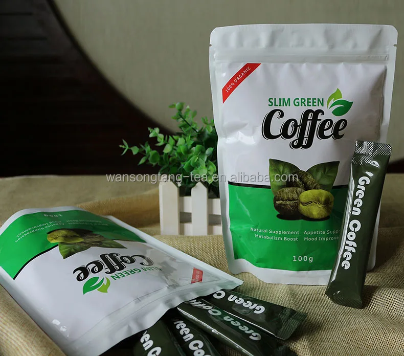Winstown factory Manufacturer slim Green Coffee Bags Diet  Detox Coffee  Natural Slimming L-Carnitine Instant black coffee