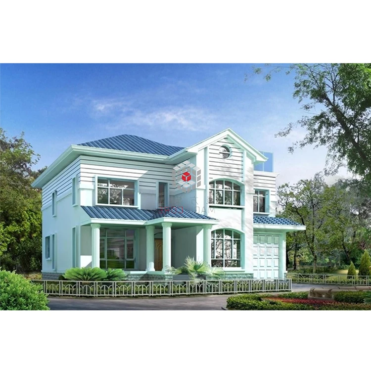 Изготовленный на заказ дом-вилла 4 спальни сборный дом вилла Рождественская деревня Легкий