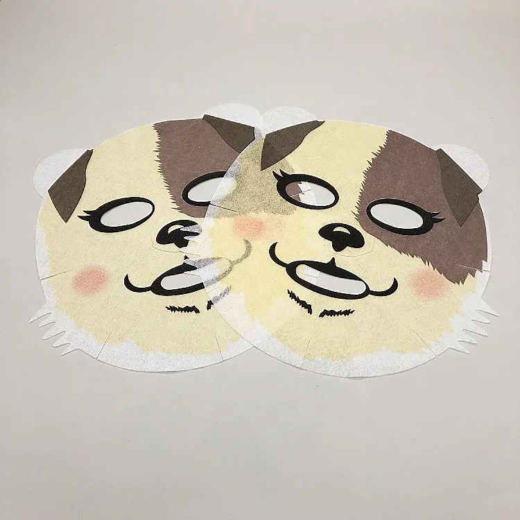 Уход за кожей маска для животных лист с принтом собаки лица бумага