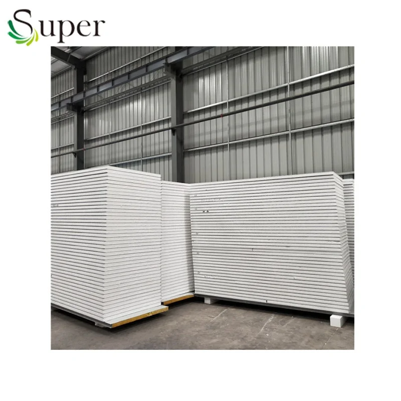 
Sandwich panel roof tile price/color steel Styrofoam eps sandwich exterior wall panel 