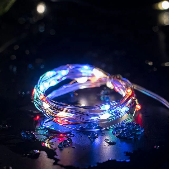 Mini Battery Operated LED Fairy Lights Copper Wire LED Fairy Blinking Festival Decoration String Light for Home Garden Decor