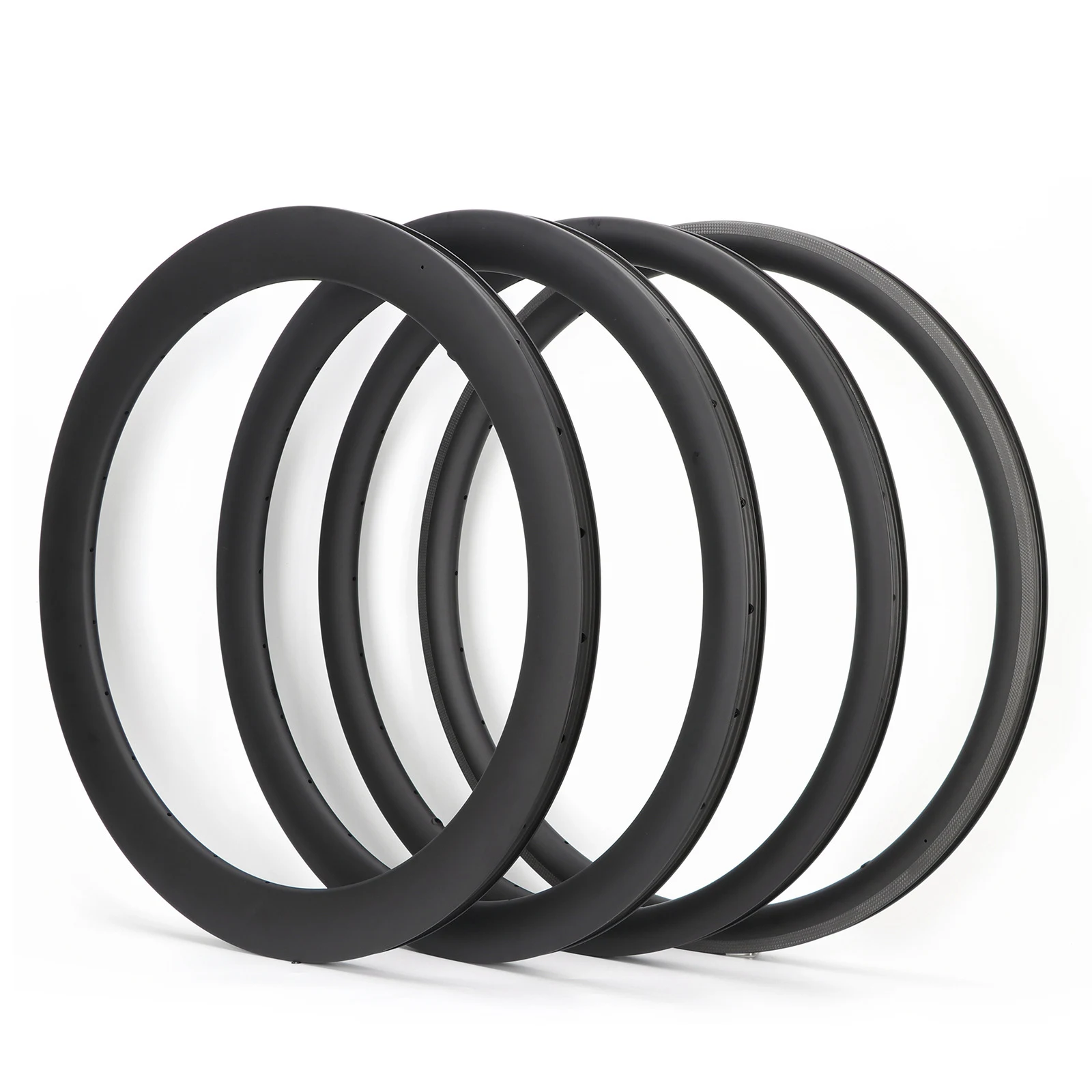 RUJIXU 700C bicycle carbon fiber rims 38/50/60/88MM 24-hole disc brake rings