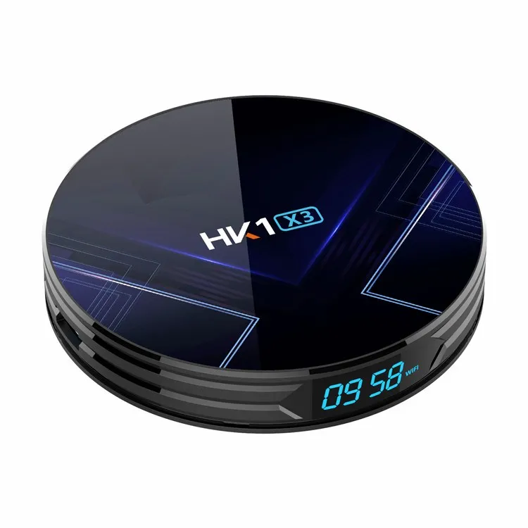  Голосовая ТВ-приставка HK1 X3 с разрешением 8K медиаплеер 4 ГБ/32 ГБ 1000 Мбит/с мощный чип LAN Игровая приставка Amlogic S905X3 поддержкой OEM и
