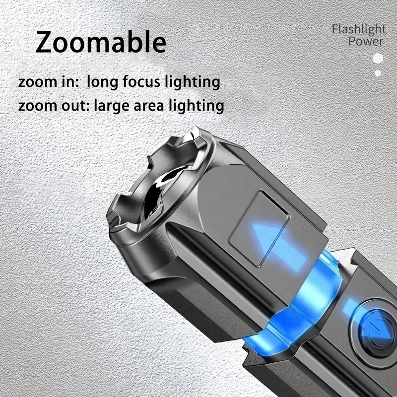 Zoomable flashlights torches Strong Light Hand Head Torch linternas led alta potencia frontal de mano de luz fuerte Flashlight