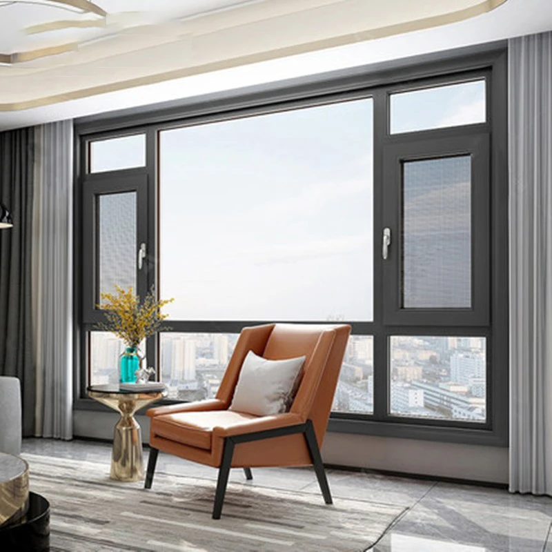 Panoramic French window, balcony window, customized VF80