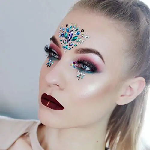 Стразы Rave Gem, блестящие украшения для лица, кристаллы, глаза на день рождения, Временные татуировки, наклейки для музыкального фестиваля, вечеринки