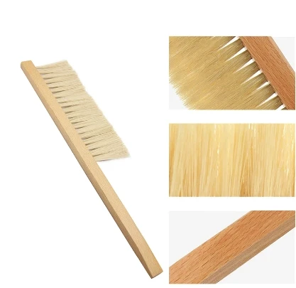 Apiculture Beekeeping tools Plastic Hair Bee Brush Wooden Handle Honey Comb Tools Remove Bees for bee brush