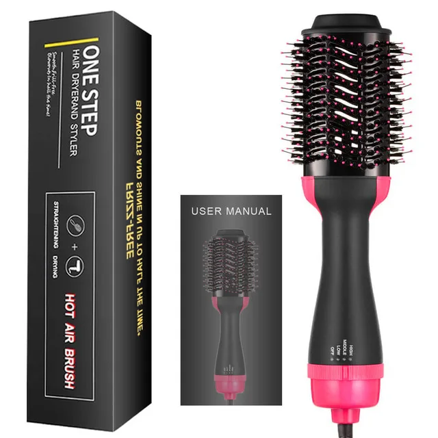 4 in 1 Curler Dryer Styler Hot Heat Air Comb Straightener Brush Negative Ion Generator Tools