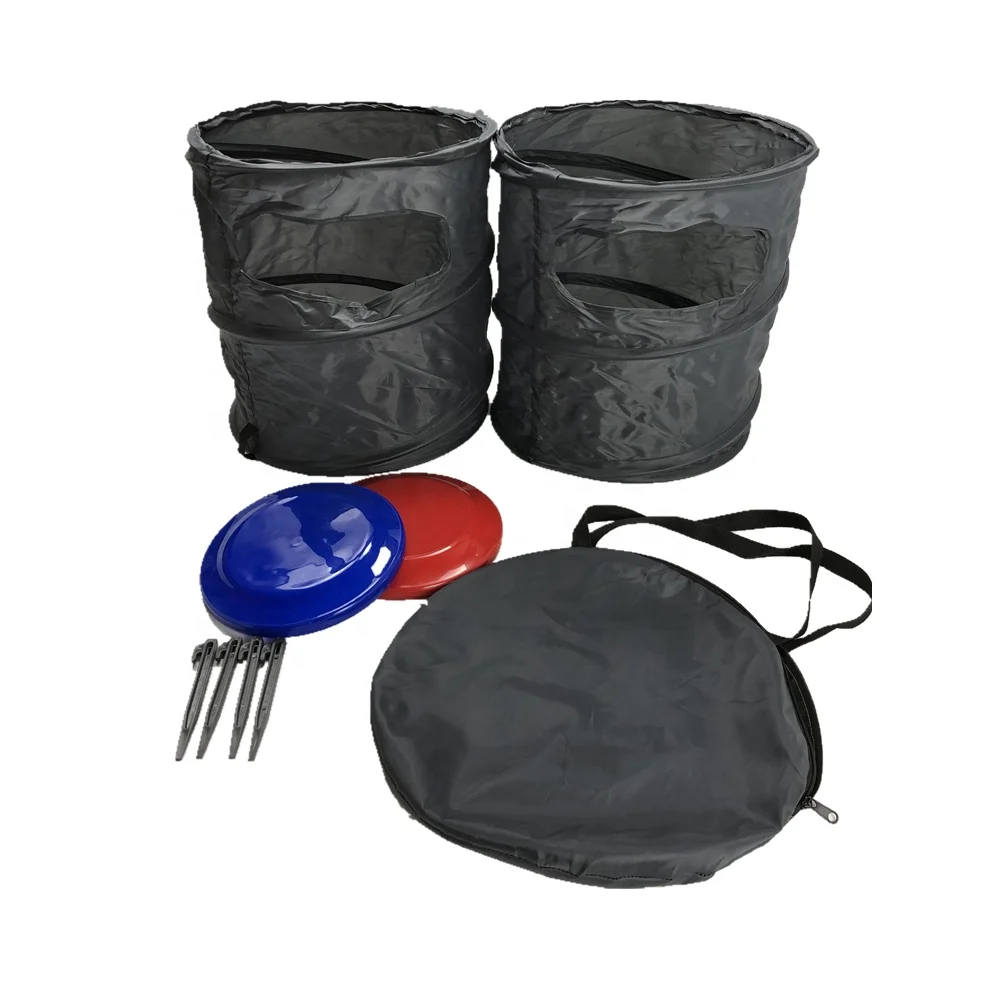 Складной Летающий диск, мусорная корзина, Набор для игры spring slam