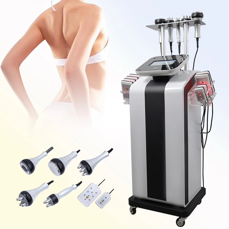 6 в 1, Многофункциональный Профессиональный Большой салон поддержки тела с ультразвуковой кавитацией, вакуумный подъемный инструмент для снижения жира