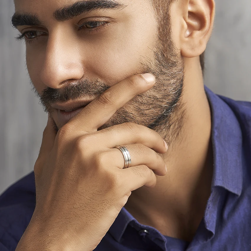 Custom Platinum Wedding Ring Men PT950 Platinum Jewelry Platinum Rings For Mens Wedding Ring