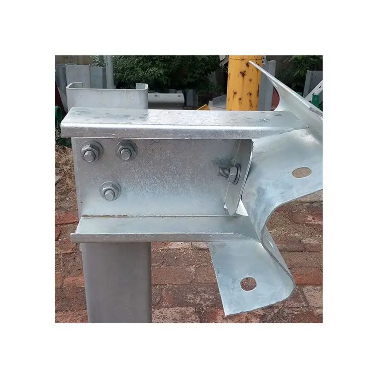 Galvanized Highway W Beam Corrugated Guardrail Safety Crash Traffic Metal Barrier