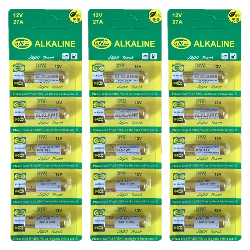 alkaline 12v 23a a23 l1028 dry cell High Quality 23A 12V Mercury free 23A L1028 12V alkaline battery 12V 27A