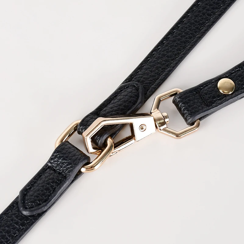 Loudik Manufacturers Wholesale Stocked Personalized Recycled ECO Leather Multi-functional Pet Leads Hands Free Running Dog Leash