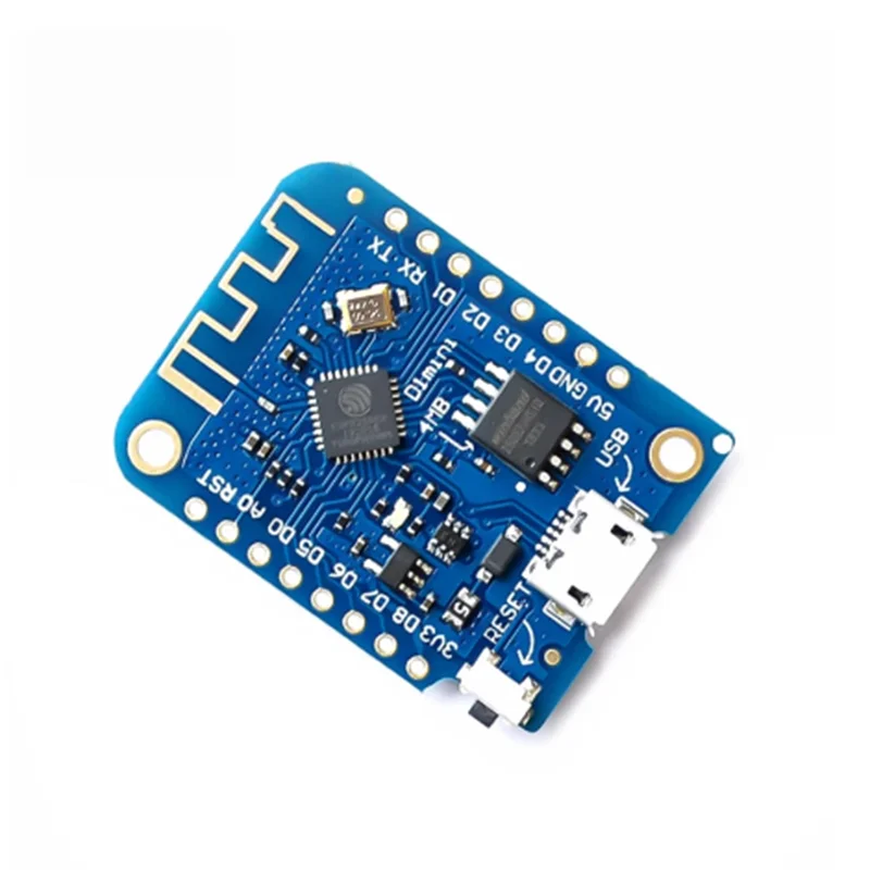 D1 Mini ESP8266 ESP-12 ESP-12F CH340G V2 USB WeMos D1 Mini WIFI Development Board D1 Mini NodeMCU Lua IOT Board 3.3V With Pins