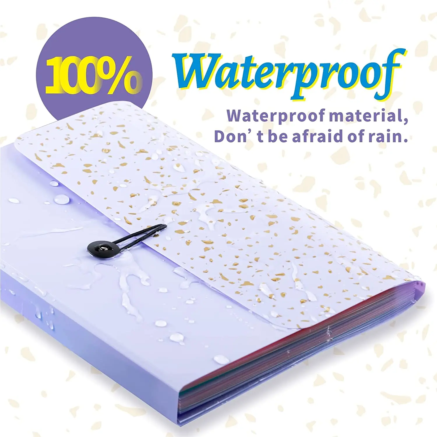 Oem Storage Box Case 13 Pocket Accordion Folder A4 Plastic Document File Bag Expanding File With Handle