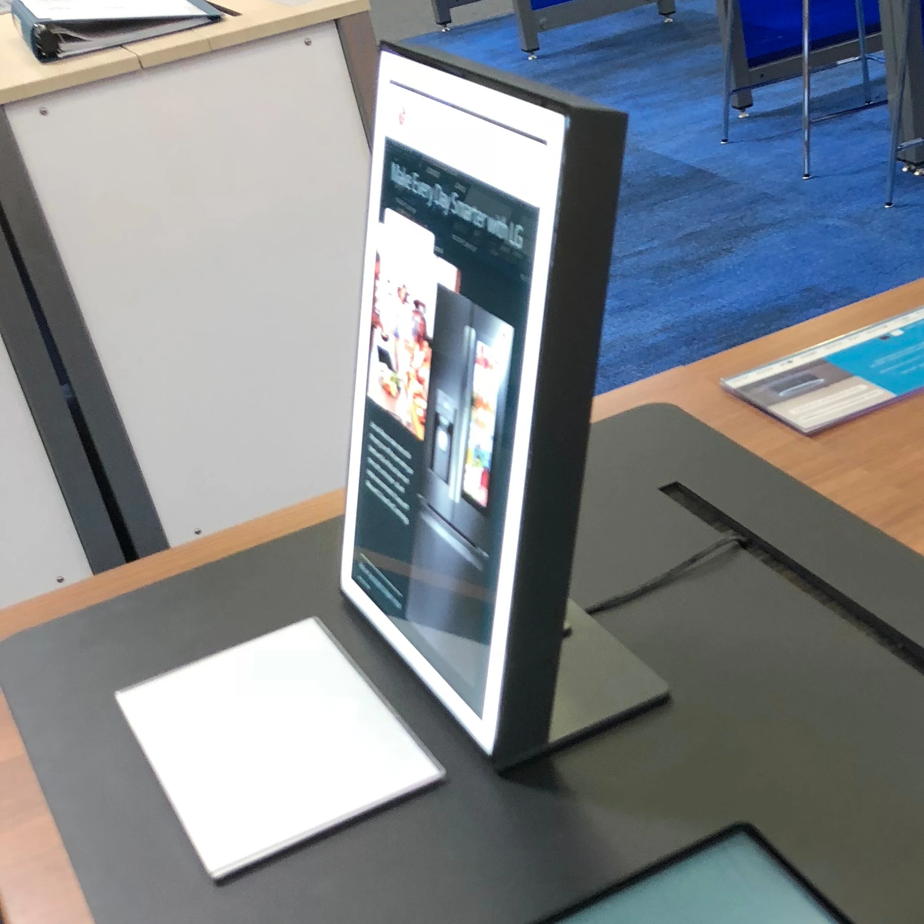 Illuminated Sign Holder Acrylic Sign Holder Customize Tabletop Advertising Light Signage