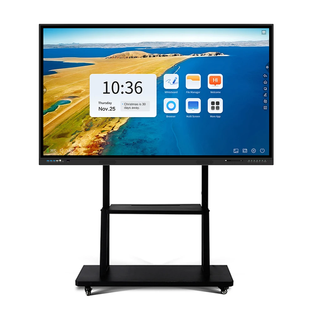 Manufacturer Wholesale 100 inch Interactive Flat Panel 4K LCD Digital Interactive Smart Boards for Schools Teaching