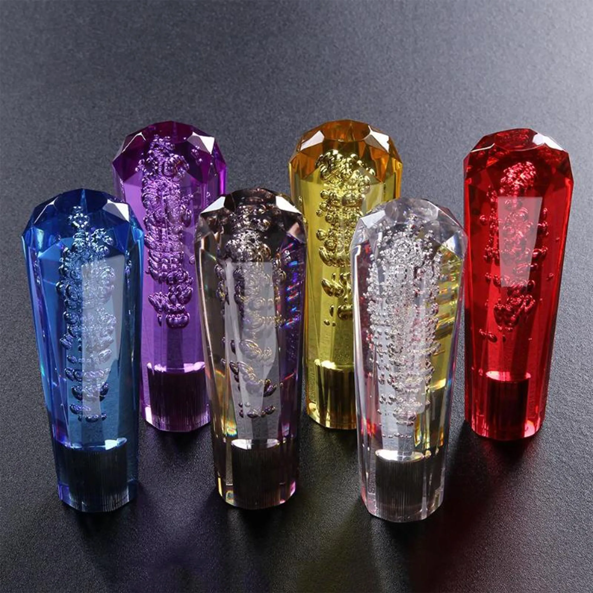 Multi-style Car Gear Shift Knob Shifter Lever Head Crystal Acrylic Car Stick Shift Knob Manual Transmission Universal Fit