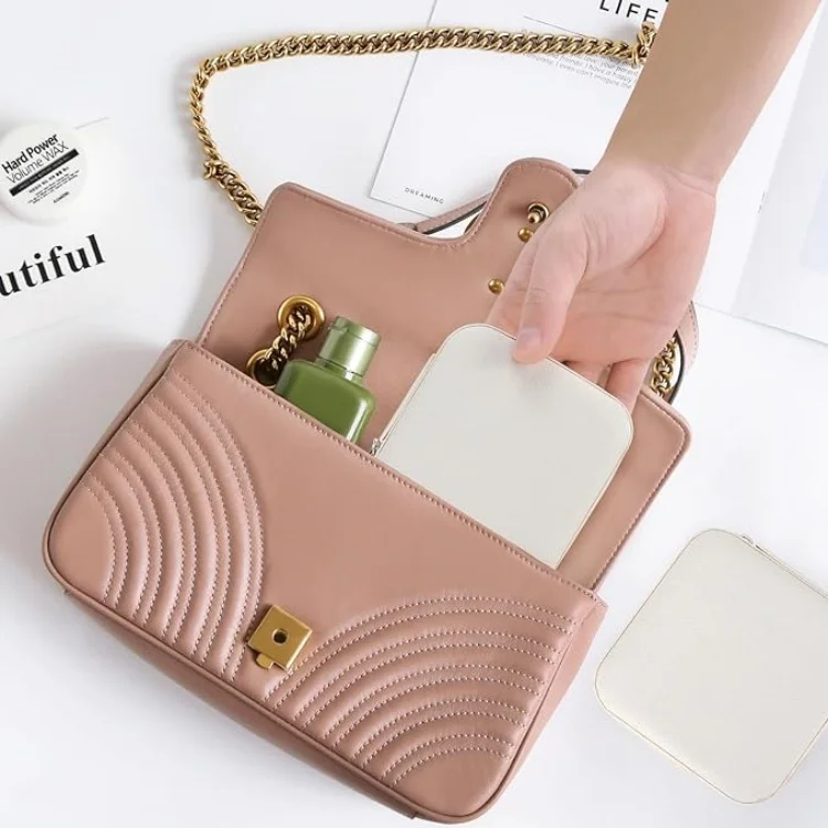 Small Jewelry Box Black Mini Travel Jewelry Case Portable Faux Leather Storage Jewelry ring Boxes Earring