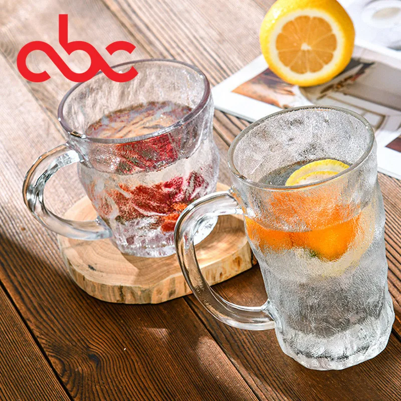 High quality frosted Glacier cup with handle custom variety of glasses