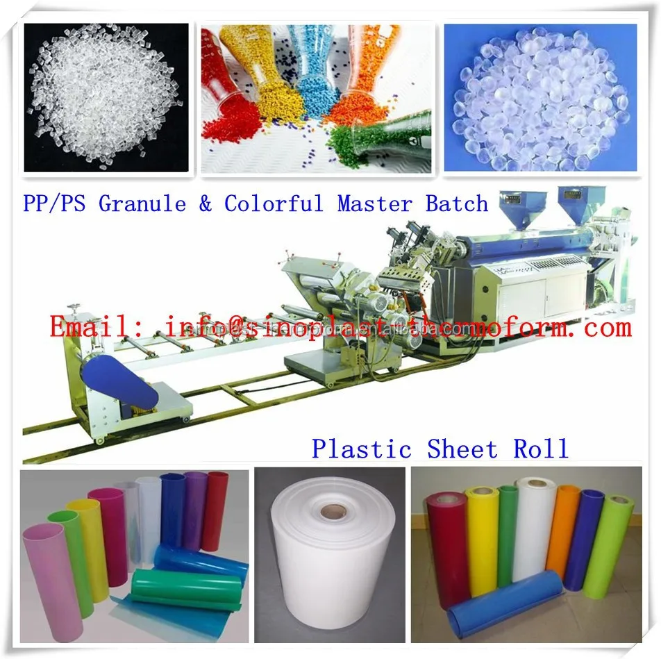 Plastic sheet extrusion machine / Plastic sheet extruder production line / PP PE PVC sheet extrusion equipment Production line