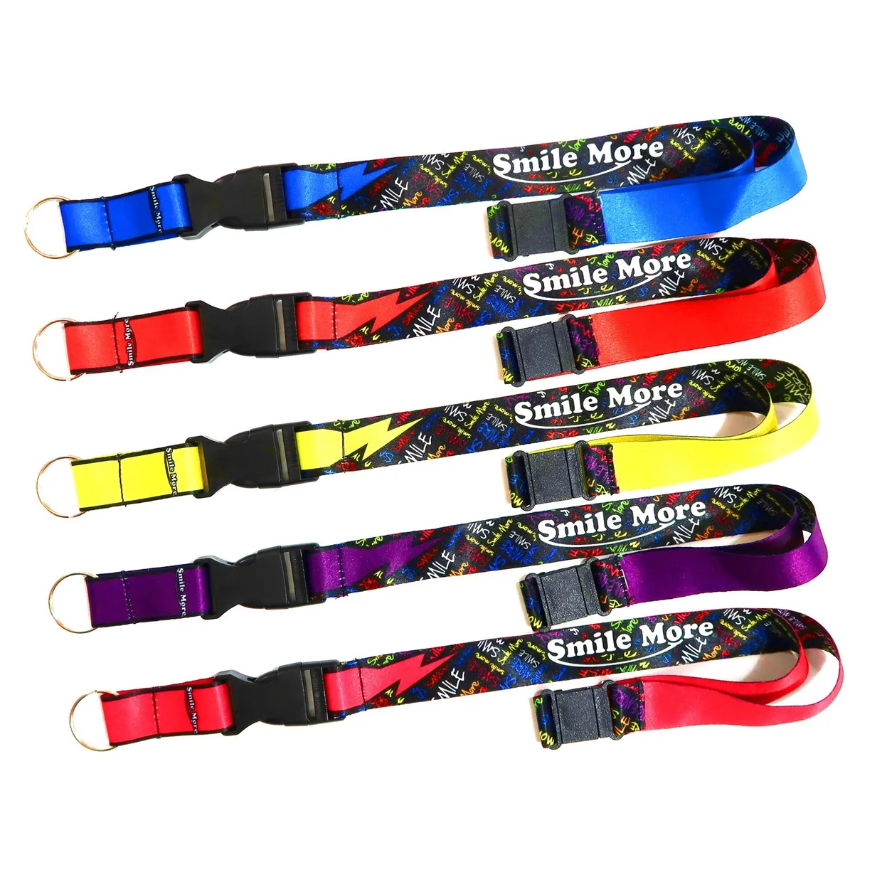 Custom Printing Neck Tool Polyester Sublimation Keychain Lanyards With Logo