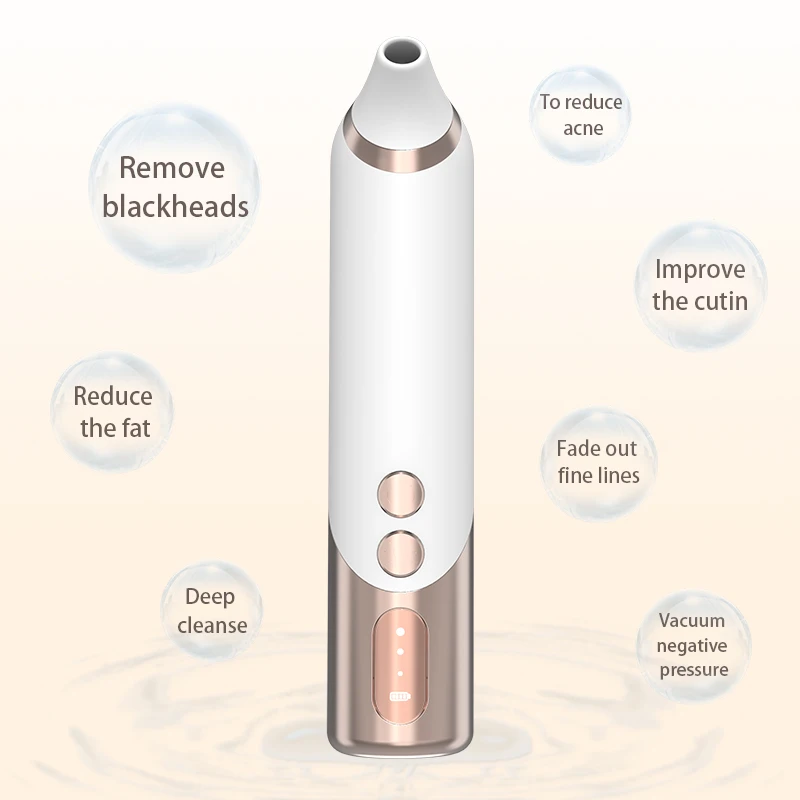 Best Selling USB Rechargeable  Vacuum Blackhead Remover Machine with Camera for Nose Face Acne Pore Cleaner
