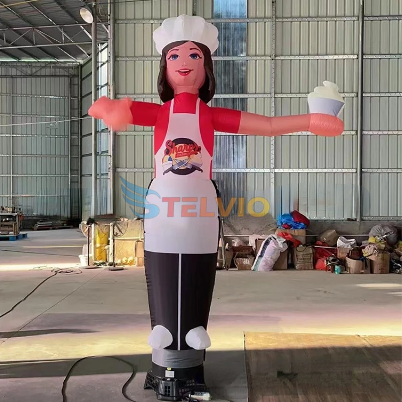 Wind Dancing Sky Waving Star Welcome Hand Tube Man Signs Advertising Inflatable Air Dancer For Business