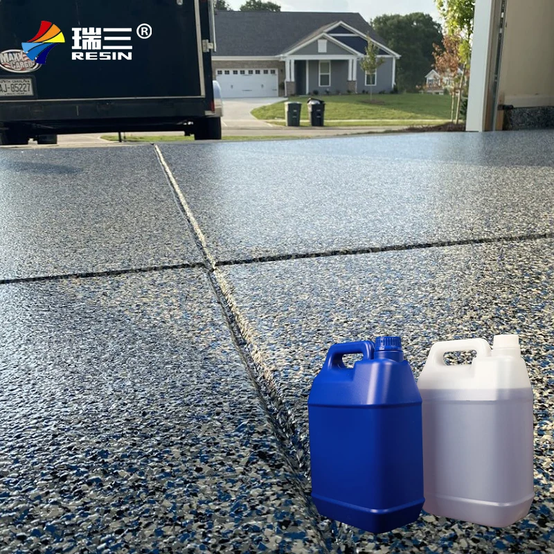 Хлопья эпоксидная смола напольная краска для покрытия гаража заводская цена новый дизайн