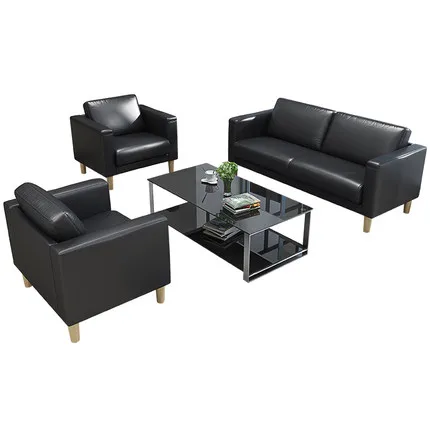 Sofa tea table combination of Nordic business reception area office modern reception furniture