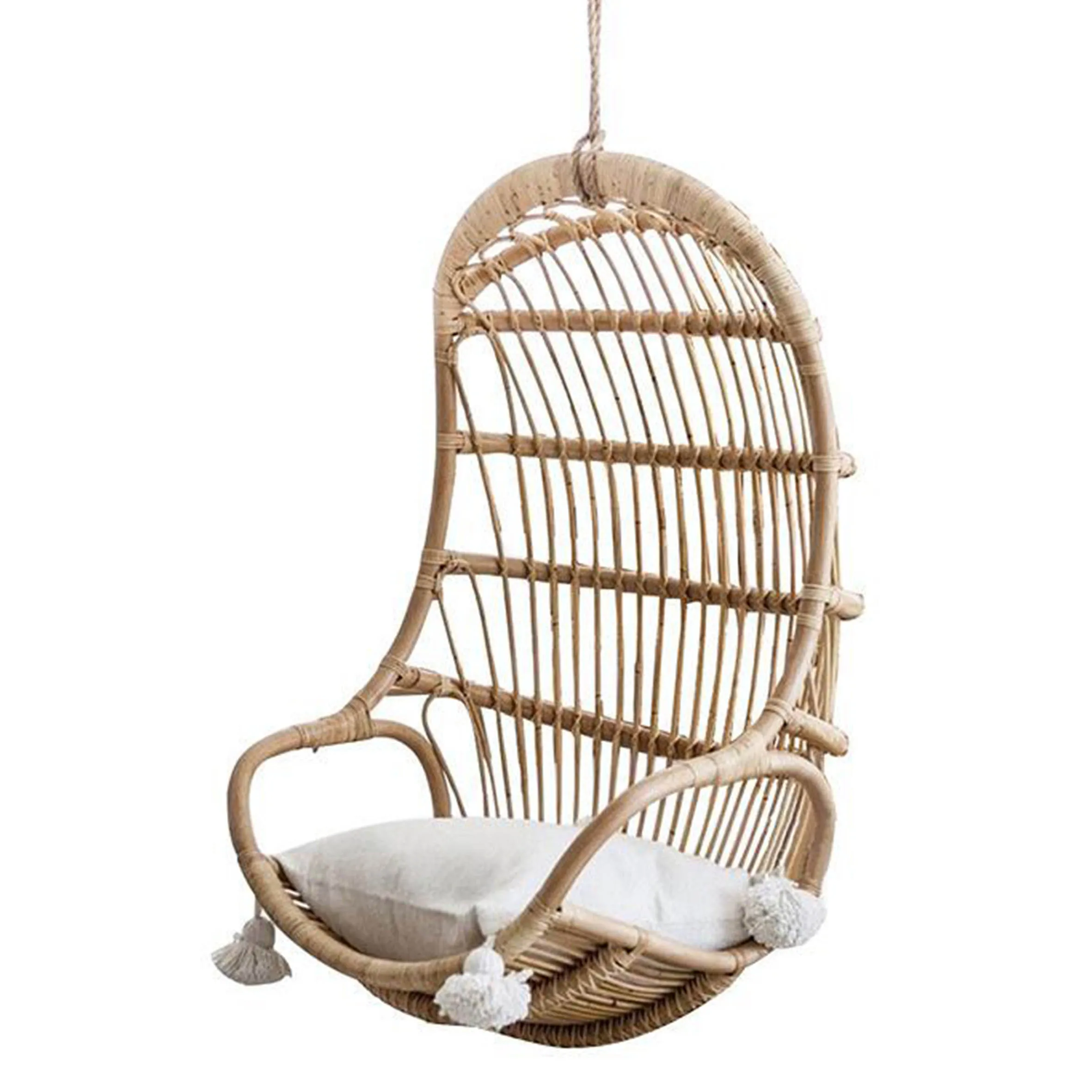 hot sale Outdoor Garden Furniture Iron Pipe Soft And,Comfortable 100 Cotton Hanging Chair With Stand/