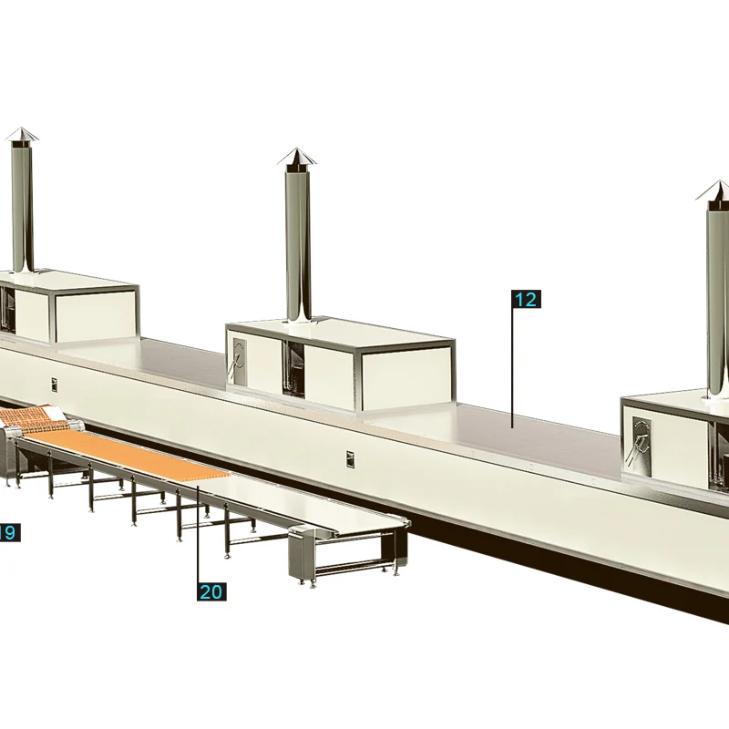 Commercial high capacity wafer biscuit machine production line