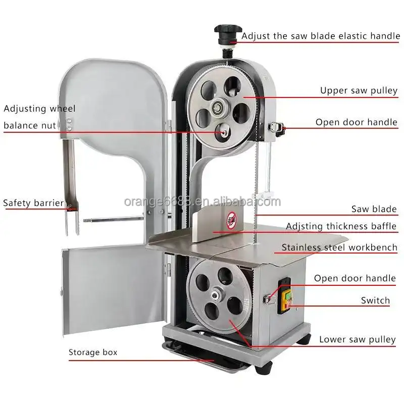 Frozen Bone Saw Electric Used Meat And Bone Saw Meat Fish Cutting Machine Automatic Bone Cutting Machine