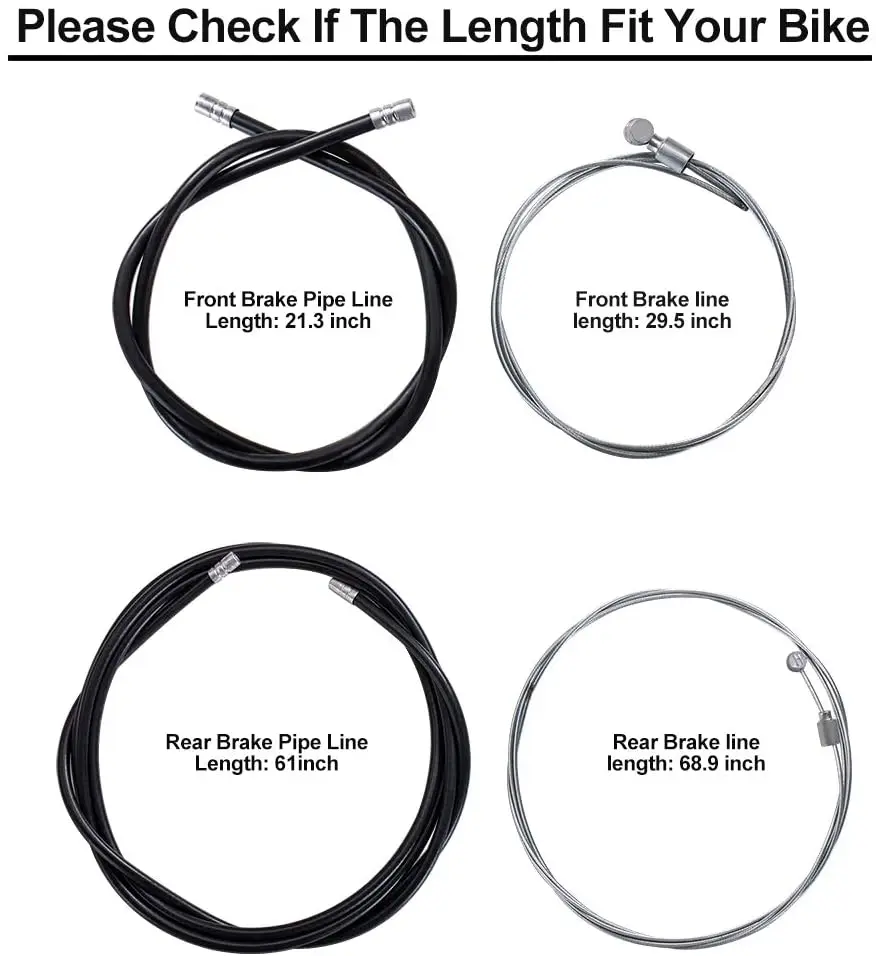 Road bike MTB Bike Fixed Gear Bicycle Brake Line Shift Shifter Gear Brake Cable Sets Core Inner Wire Steel Speed line cable