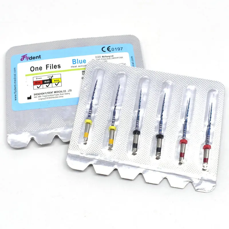 
Dental reciproc one files blue root canal niti rotary files engine use 