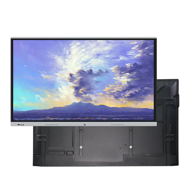 Custom 65 75 85 inch hd led infrared touch screen monitor smart tv panel display interactive whiteboard