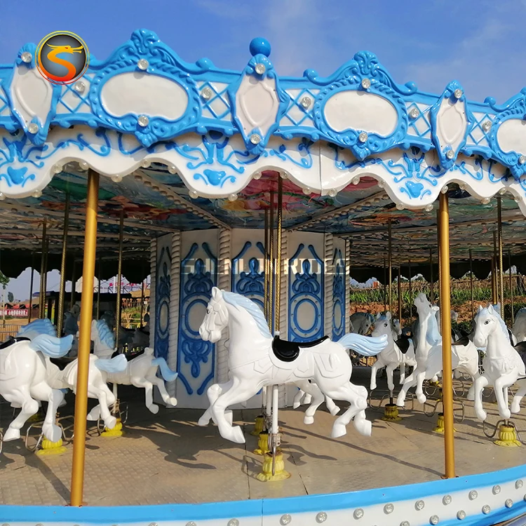 European Amusement Park Luxury Electric Outdoor Kids Ride Used Carousel Horse Ride For Sale
